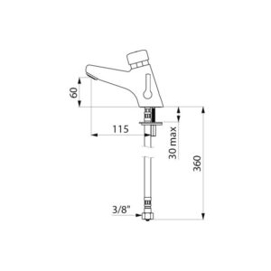 Mitigeur Tempomix lavabo AB
