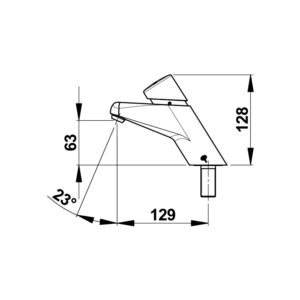 Robinet temporisé Prestomat 2000 chaud