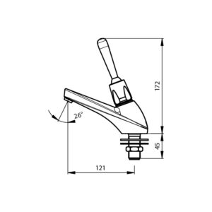 Robinet temporisé 705 à levier