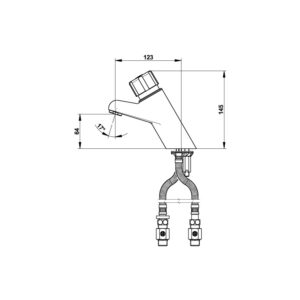 Mitigeur temporisé 4000 S chromé
