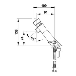 Mitigeur temporisé Neo lavabo