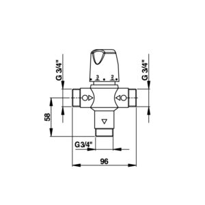 Robinet prémélangeur 3/4″