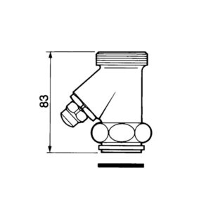 Robinet d&rsquo;arrêt droit M33x42