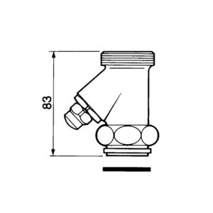 Robinet d&rsquo;arrêt droit M33x42 – F26x24