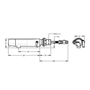 Mitigeur sans contact Safe à pile mural