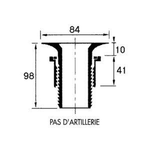 Bonde labo courte pas d’artillerie 40