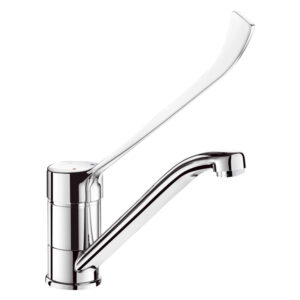Mitigeur évier avec levier médical coudé