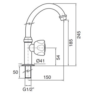 Robinet haut de lavabo