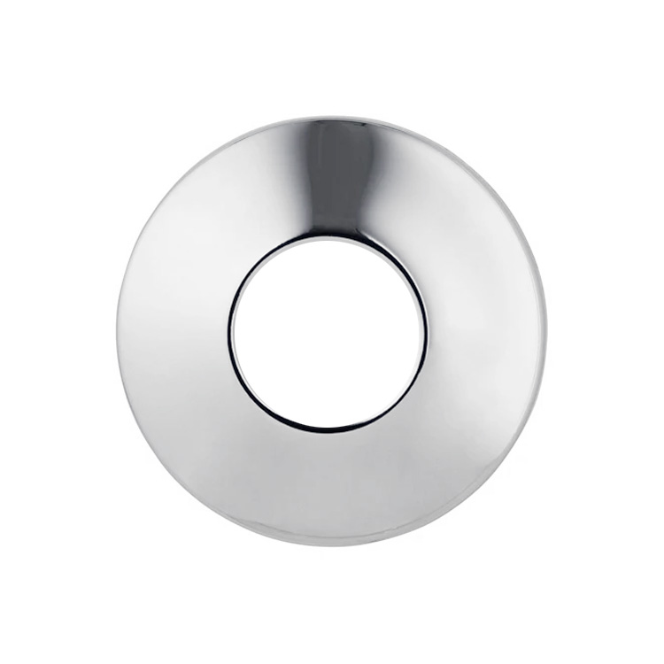 Rosace lisse chromée 15x21