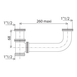 Té de raccordement laiton 2 cuves