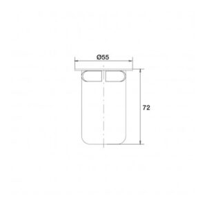 Tasse de bonde pour receveur de douche Ø 60