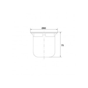 Tasse de bonde pour receveur de douche Ø 90