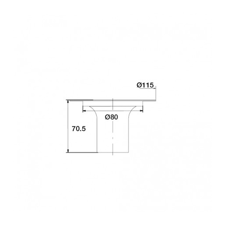 Grille marguerite Ø 115 pour bonde de douche