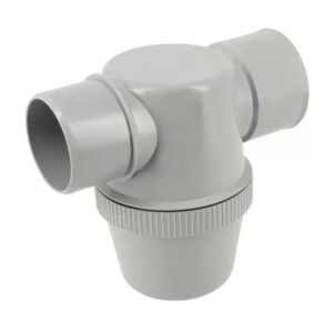 Siphon de parcours à coller Ø 32 gris