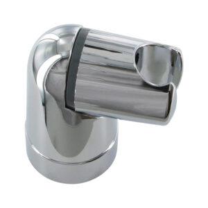 Support douche articulé chromé