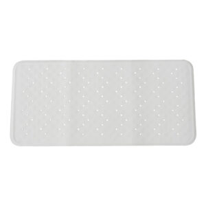 Tapis de bain anti dérapant blanc