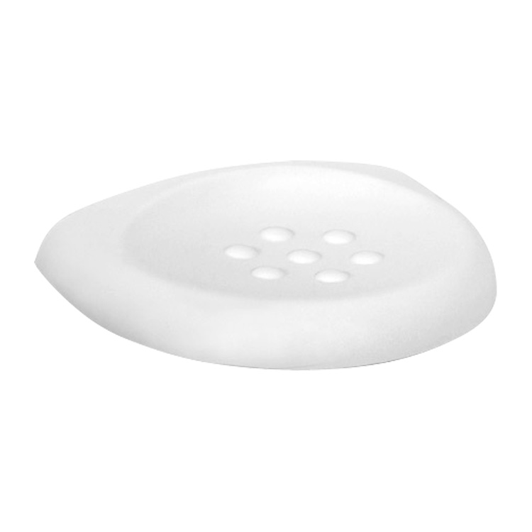 Porte savon plastique blanc