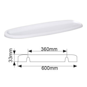 Tablette murale plastique blanche