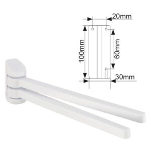 Porte serviette 2 barres mobiles