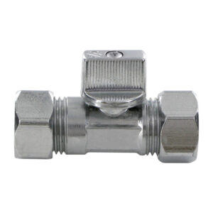 Vanne biconique laiton chromé 12-10