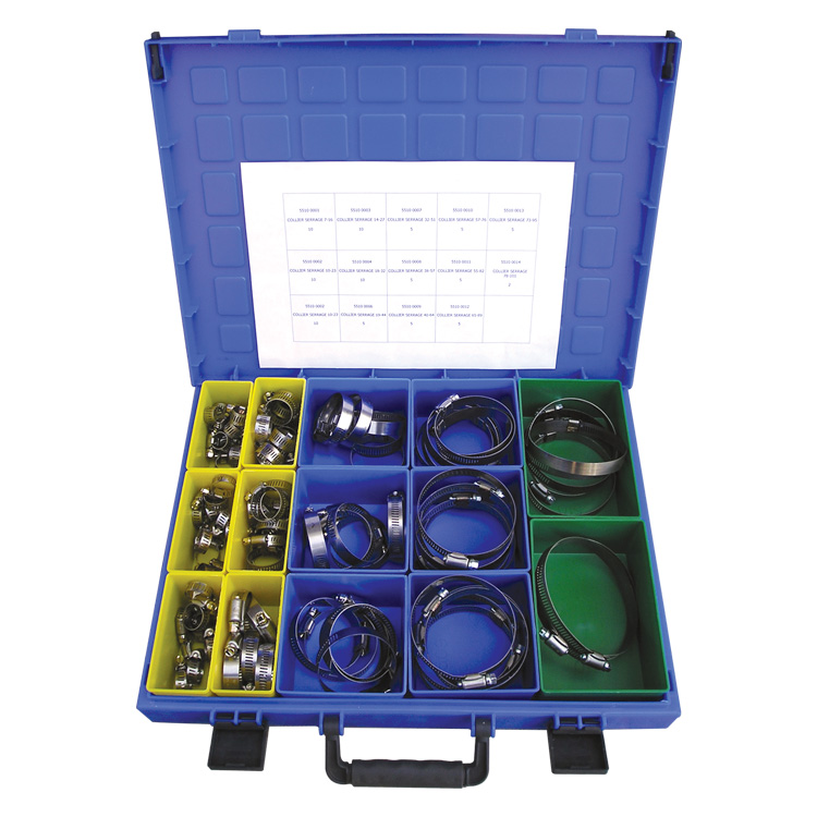 Assortiment colliers de serrage inox