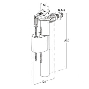 Robinet flotteur latéral super silence