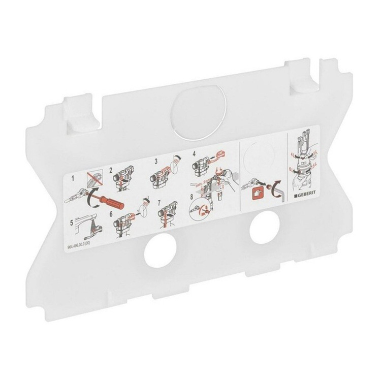 Plaque de fixation pour plaque de commande GEBERIT