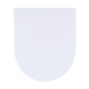 Abattant double blanc à descente assistée fixation inox