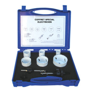 Coffret scie cloche électricien